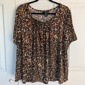 Leopard Print Women's Top